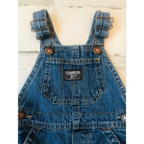 Vintage OshKosh B’Gosh Denim Overalls 12m - Picture 2 of 3